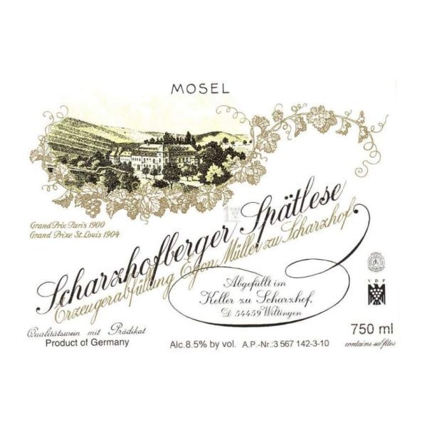 Egon Muller, Scharzhofberger Riesling Spatlese, Mosel